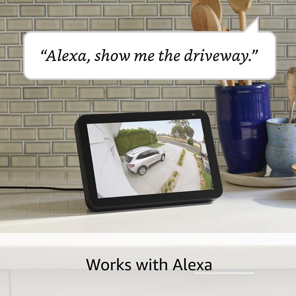 Floodlight Cam Wired plus (Newest Model), Outdoor Home or Business Security with Motion-Activated 1080P HD Video and Floodlights, White