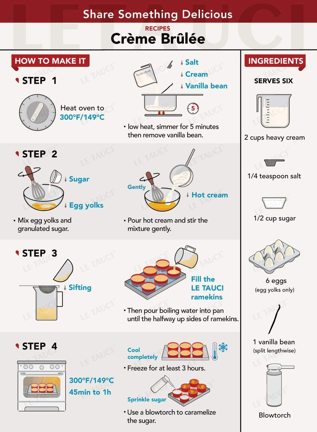 Ramekins 4 OZ Oven Safe, Creme Brulee Ramekins, Pudding Custard Cups Souffle Ramiken, Dipping Sauce Dishes, Ceramic Ramekin Bowls Set of 6, True Red