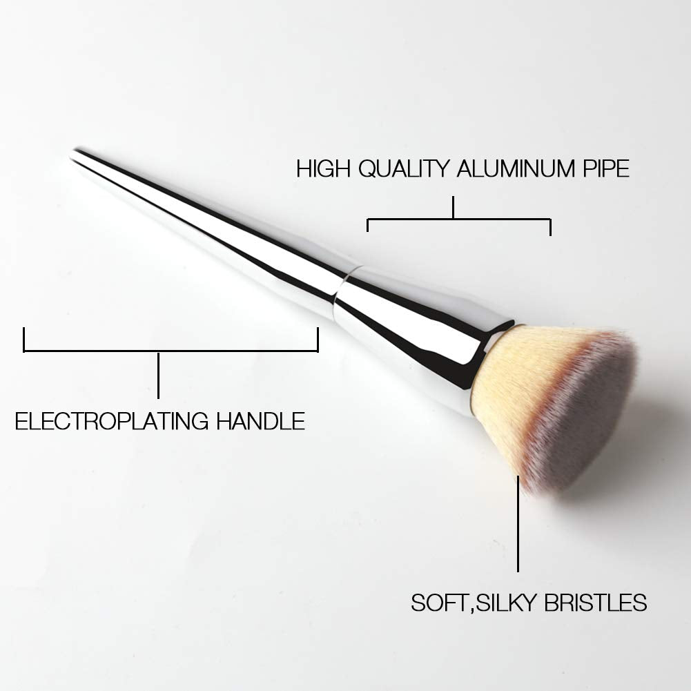 Flat Top Foundation Brush, Large Powder Brush Premium Durable Kabuki Makeup Brush Perfect for Blending Liquid,Cream and Flawless Powder,Buffing, Blending,Concealer