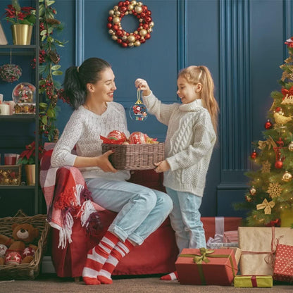 Christmas Ornaments 2021 Santa Claus Christmas Tree Crystal Glass Pendant Present Keepsake Ceremony for Family Friends Christmas Novelty Souvenir