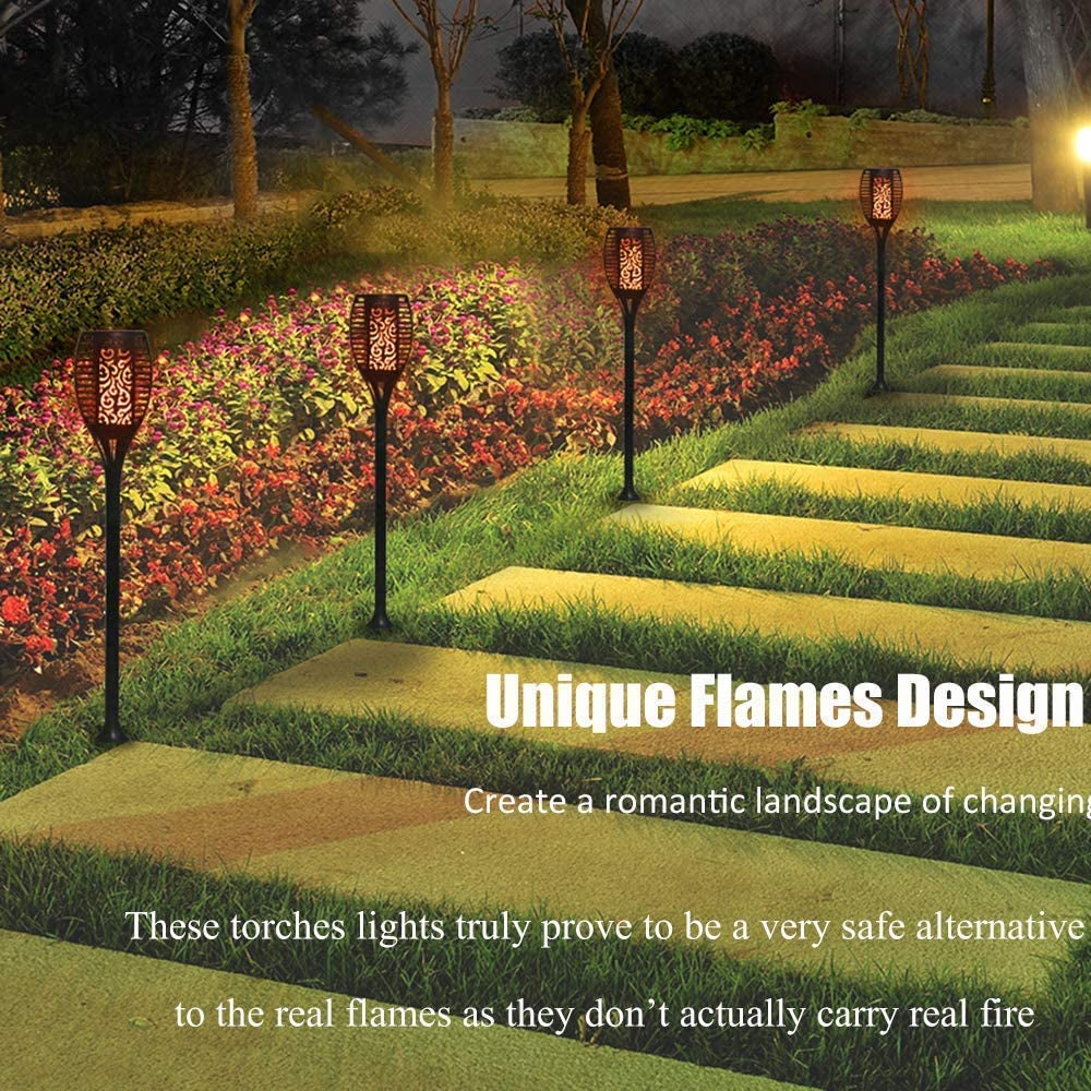 Solar Lights Outdoor, 4 Pack Premium 99 Leds Purple Halloween Decorations Solar Lights - IP65 Waterproof Garden Outdoor Decor for Halloween Yard Patio Porch