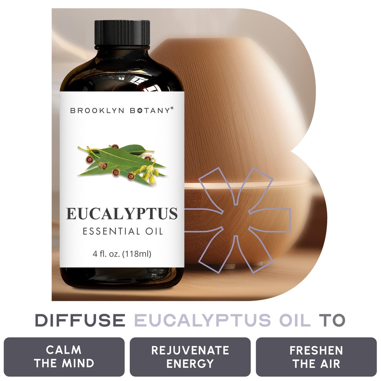 Eucalyptus Essential Oil - Huge 3.99 Fl Oz - 100% Pure and Natural - Premium Grade with Dropper - for Aromatherapy and Diffuser