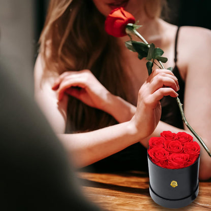 Valentines Day Gifts for Her, Roses Box, Real Roses That Last a Year and More, Preserved Red Eternal Roses, Fresh Forever Roses, Best Gifts for Women (1)
