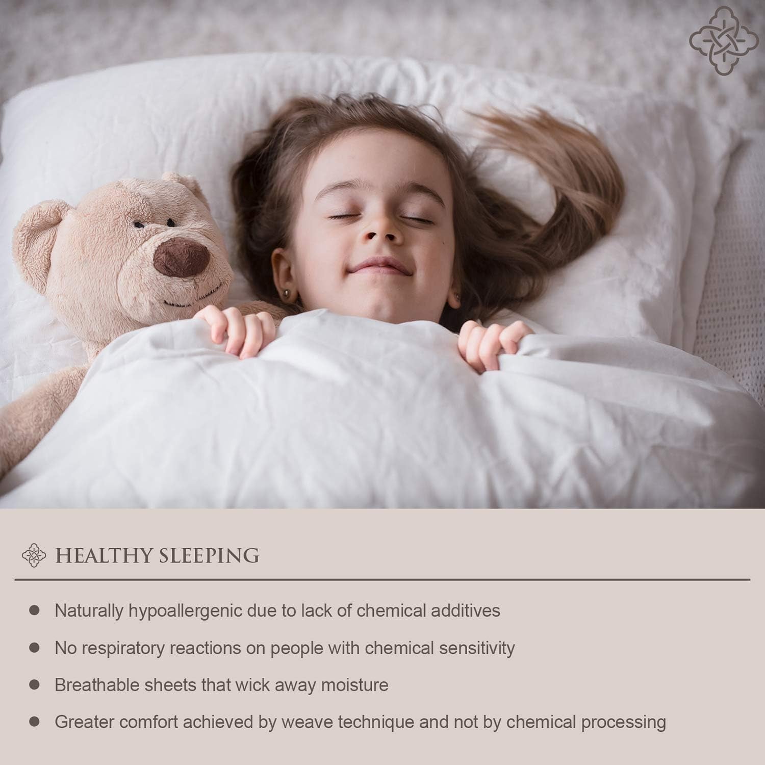 100% Organic Cotton 1 Fitted Sheet Queen Size Only | 300 Thread Count Sateen Weave GOTS Certified with Deep Pocket - Sand