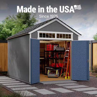 Majestic Do-It-Yourself 8 Ft. X 12 Ft. Wood Garden Shed Storage with Transom Windows and Wrap around Loft (96 Sq. Ft.)