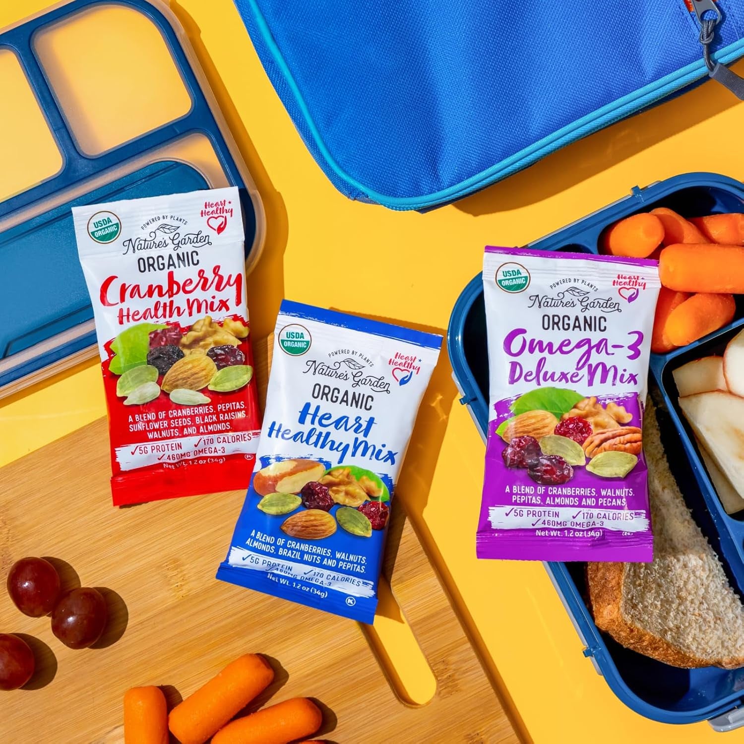 Organic Trail Mix Snack, Multi Pack 28.8 Oz - 24 Individual Servings (Pack of 3)