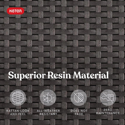 Pacific Cool Bar Outdoor Patio Furniture and Hot Tub Side Table with 7.5 Gallon Beer and Wine Cooler, Espresso Brown