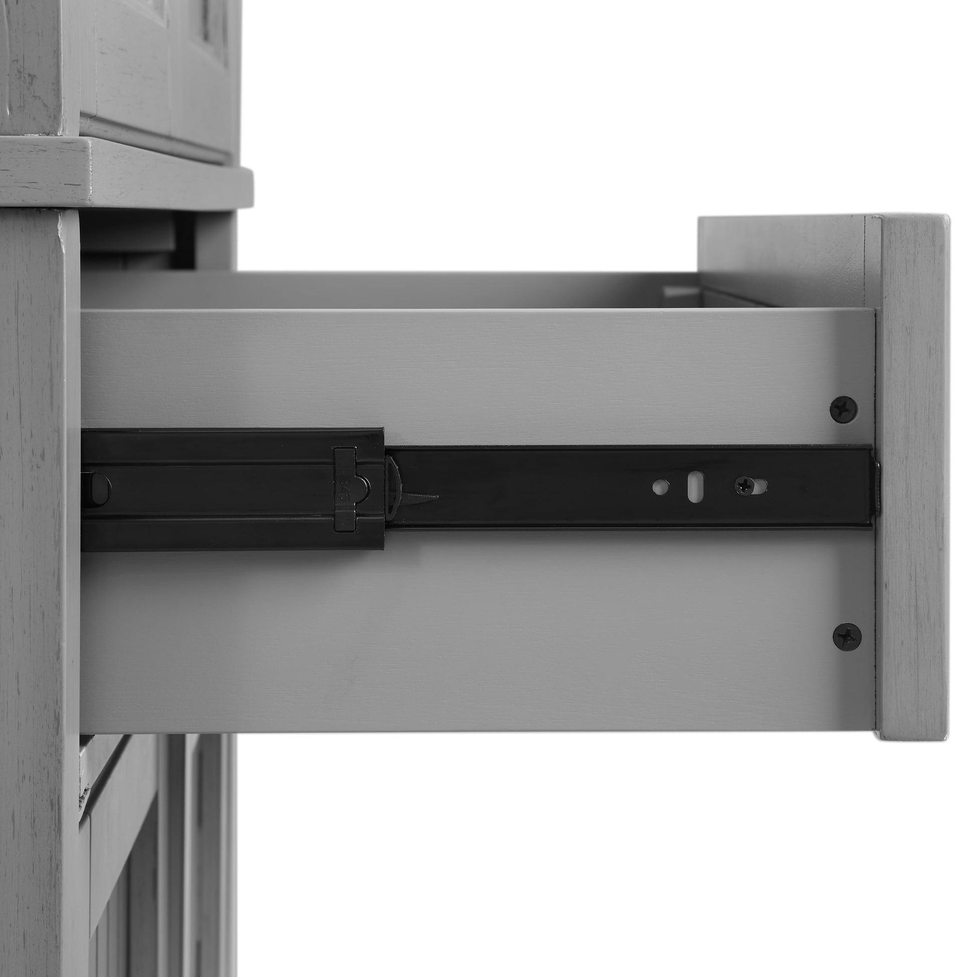 Furniture Seaside Pantry in Distressed Gray