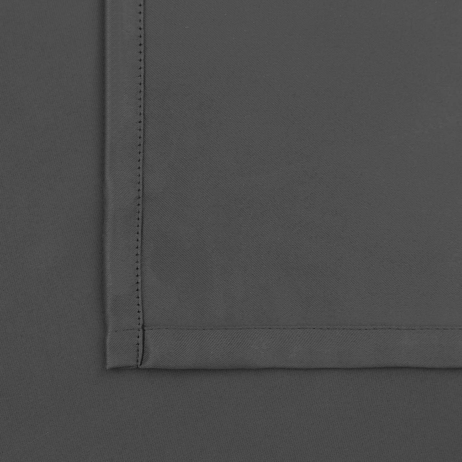 Rod Pocket and Back Tab Blackout Curtains for Bedroom - Thermal Insulated Room Darkening Curtains for Living Room, 2 Window Curtain Panels (52 X 95 Inch, Dark Grey)