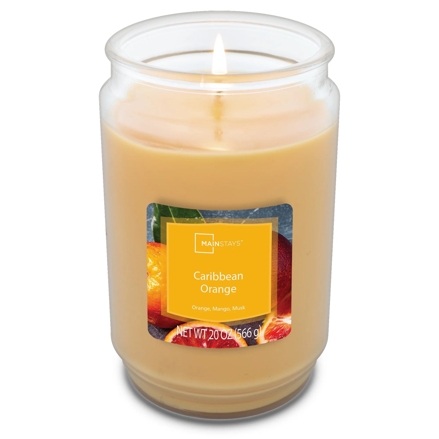 Caribbean Orange Scented Single Wick Candle, 20 Oz.