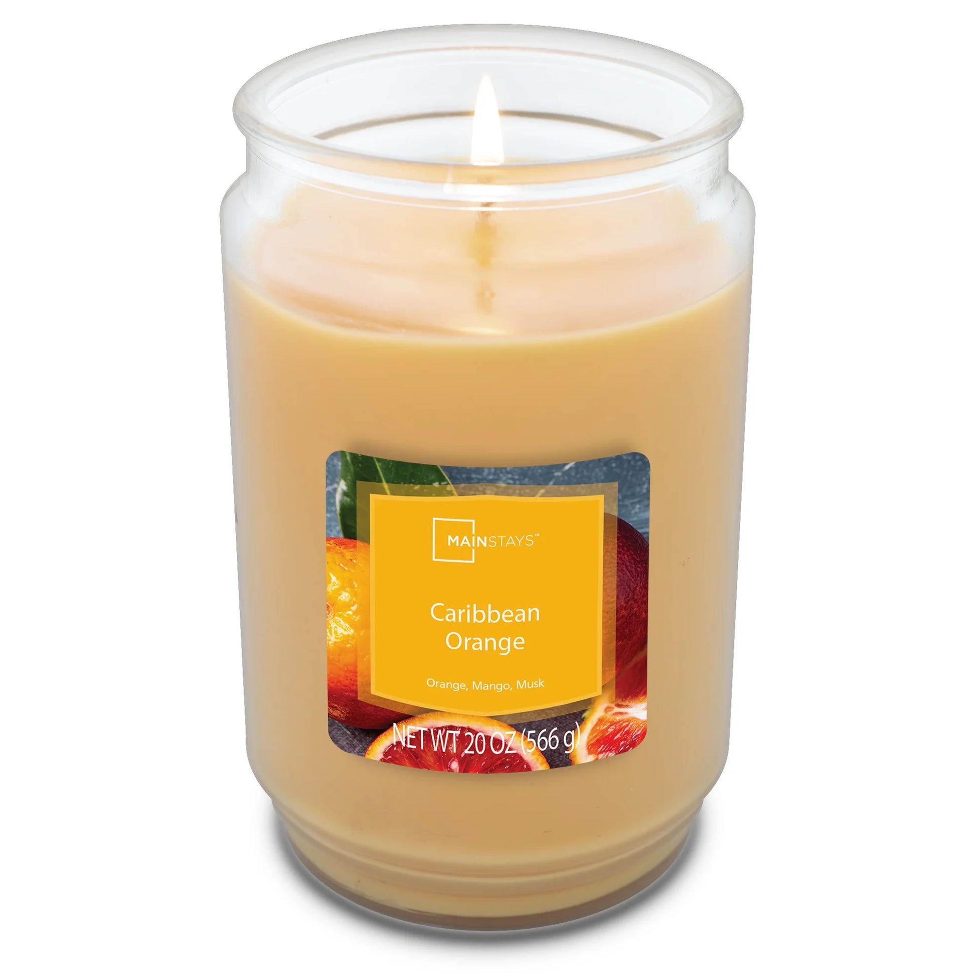 Caribbean Orange Scented Single Wick Candle, 20 Oz.