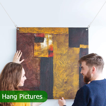 Strong Clear Nylon Wire Invisible Hanging Wire for Hanging Craft Christmas Decor and 50 Loop Sleeve (109 Yd.)