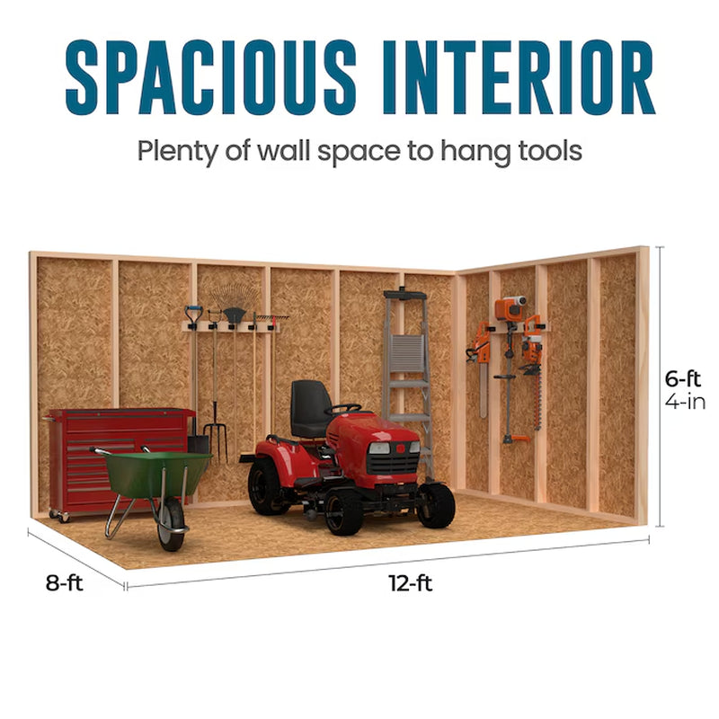 Coronado 12-Ft X 8-Ft Gable Style Wood Outdoor Storage Shed 1 Windows 1 Doors