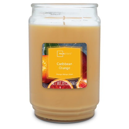 Caribbean Orange Scented Single Wick Candle, 20 Oz.