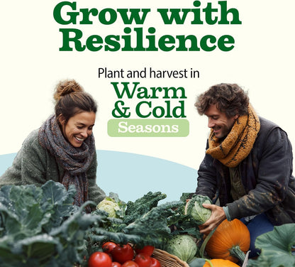 55 Vegetable Seeds Pack 28,000+ Non-Gmo Heirloom Seeds for Planting Vegetables, Survival Seed Vault, Garden Kit for Spring Fall Winter, Gift for Gardeners