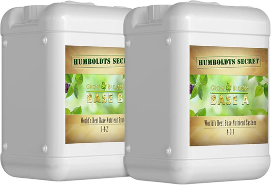 Base a & B Liquid Hydroponic Fertilizer | Complete Hydroponic Nutrients for Indoor and Outdoor Plants | Supports Healthy Vegetative Growth and Flowering Stage | 5 Gallon