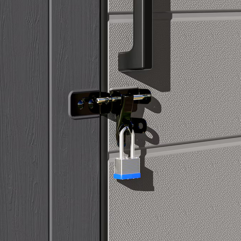 8-Ft X 7-Ft Outdoor Entertainment Cabana Bar Gray Lean-To Resin Storage Shed