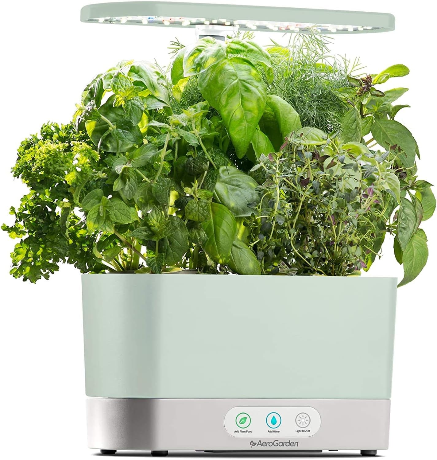 Harvest Indoor Garden Hydroponic System with LED Grow Light and Herb Kit, Holds up to 6 Pods, Sage