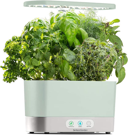 Harvest Indoor Garden Hydroponic System with LED Grow Light and Herb Kit, Holds up to 6 Pods, Sage