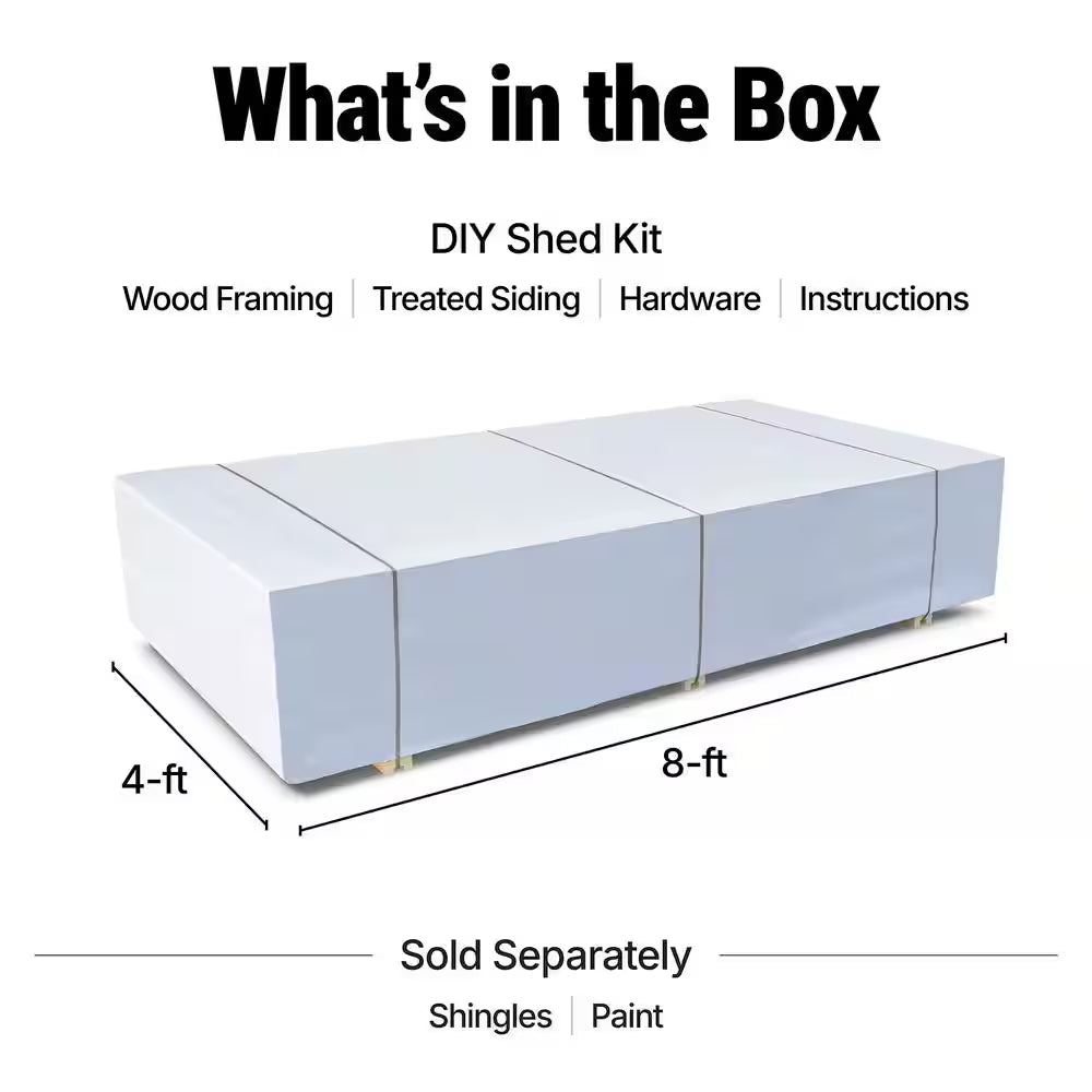 Majestic Do-It-Yourself 8 Ft. X 12 Ft. Wood Garden Shed Storage with Transom Windows and Wrap around Loft (96 Sq. Ft.)