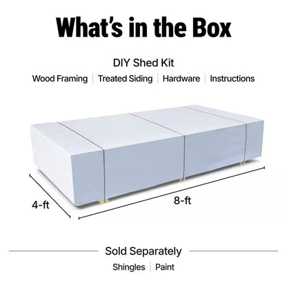 Majestic Do-It-Yourself 8 Ft. X 12 Ft. Wood Garden Shed Storage with Transom Windows and Wrap around Loft (96 Sq. Ft.)