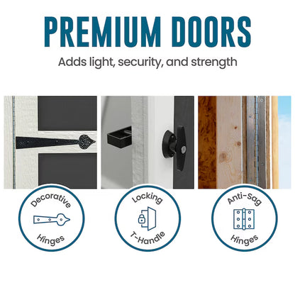 Coronado 12-Ft X 8-Ft Gable Style Wood Outdoor Storage Shed 1 Windows 1 Doors