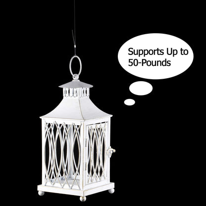 Strong Clear Nylon Wire Invisible Hanging Wire for Hanging Craft Christmas Decor and 50 Loop Sleeve (109 Yd.)