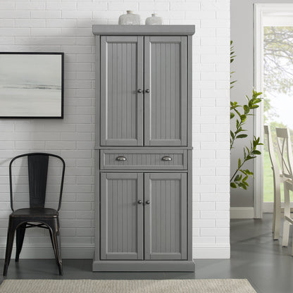 Furniture Seaside Pantry in Distressed Gray
