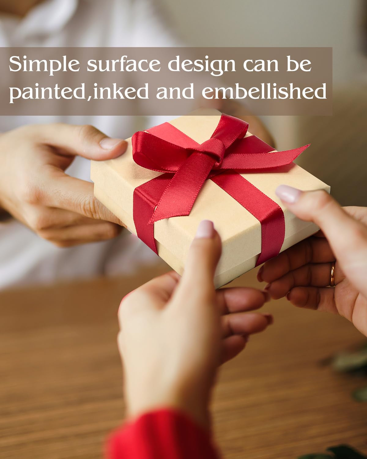 Jewelry Gift Boxes, 3.5X3.5X1 Inch 20 Pcs Matte Small Gift Box with Lids, Small Cardboard Jewelry Boxes with Cotton Filled and Lids, Jewelrybox Bulk for Festive Day Brown