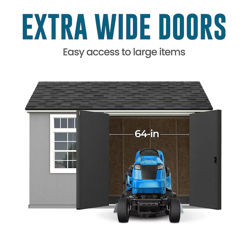 Coronado 12-Ft X 8-Ft Gable Style Wood Outdoor Storage Shed 1 Windows 1 Doors