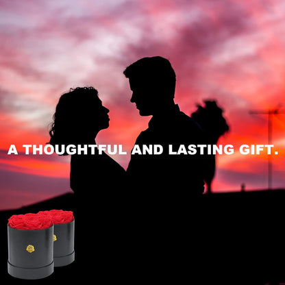 Valentines Day Gifts for Her, Roses Box, Real Roses That Last a Year and More, Preserved Red Eternal Roses, Fresh Forever Roses, Best Gifts for Women (1)