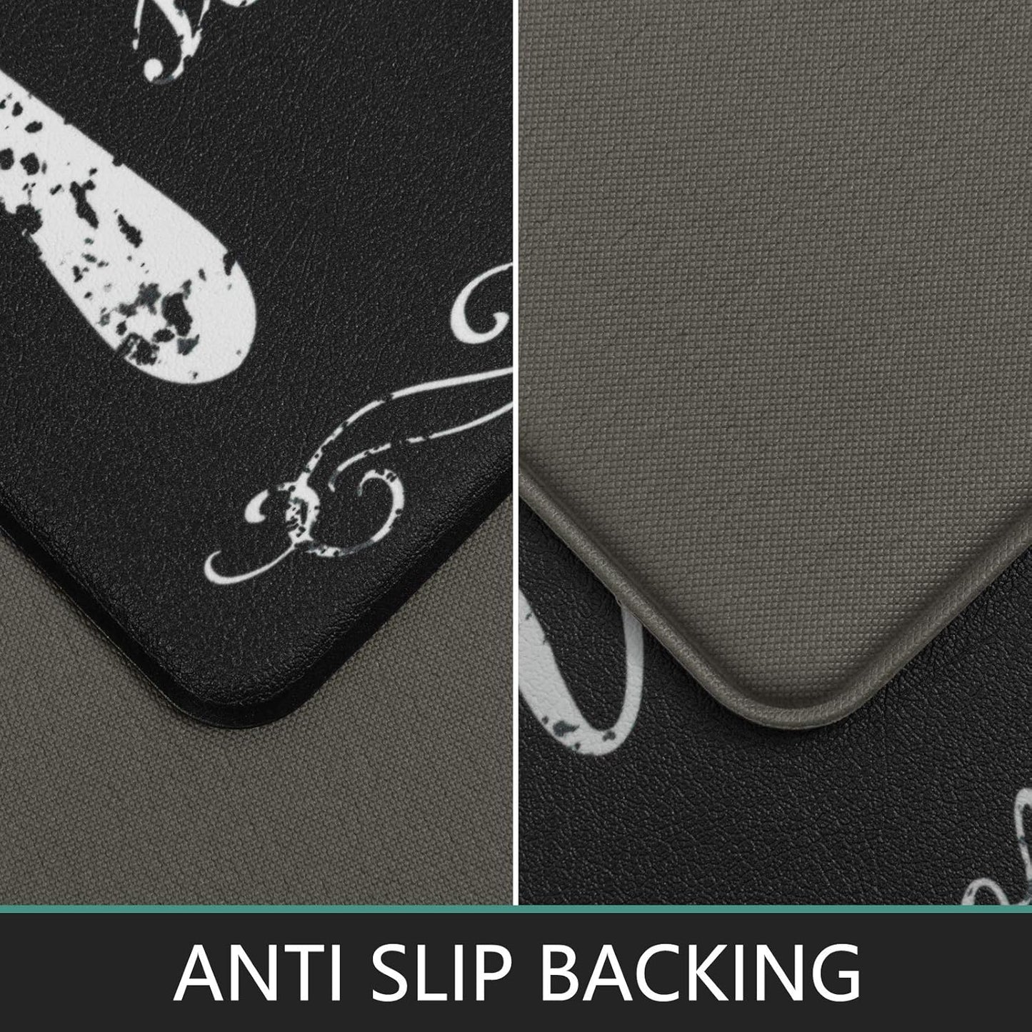 anti Fatigue Kitchen Mat Set of 2 Cushioned Kitchen Floor Mats Waterproof Kitchen Rugs Non Slip Kitchen Runner Rug Comfort Soft Standing Mat Carpets