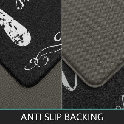 anti Fatigue Kitchen Mat Set of 2 Cushioned Kitchen Floor Mats Waterproof Kitchen Rugs Non Slip Kitchen Runner Rug Comfort Soft Standing Mat Carpets
