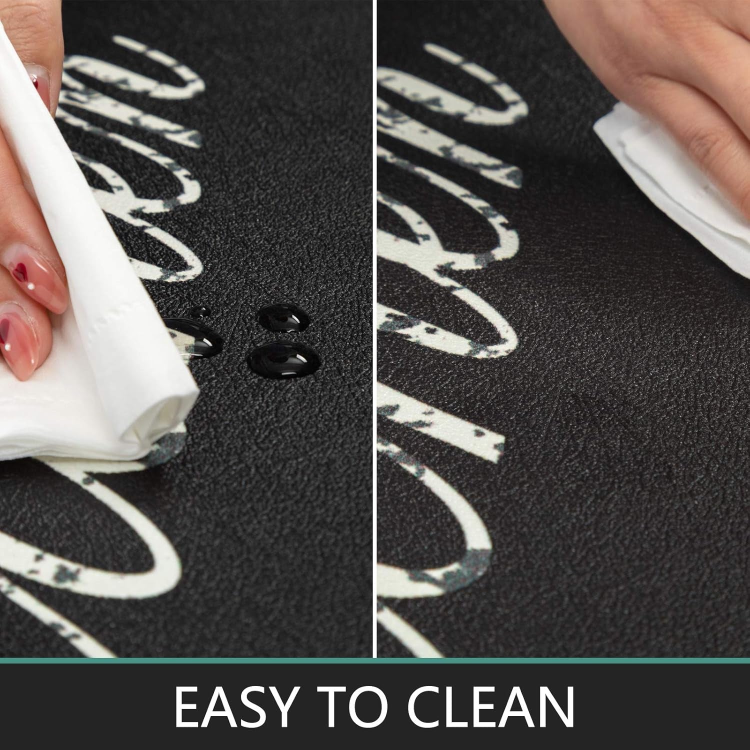 anti Fatigue Kitchen Mat Set of 2 Cushioned Kitchen Floor Mats Waterproof Kitchen Rugs Non Slip Kitchen Runner Rug Comfort Soft Standing Mat Carpets