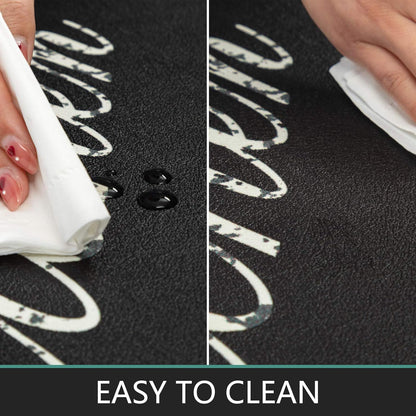 anti Fatigue Kitchen Mat Set of 2 Cushioned Kitchen Floor Mats Waterproof Kitchen Rugs Non Slip Kitchen Runner Rug Comfort Soft Standing Mat Carpets